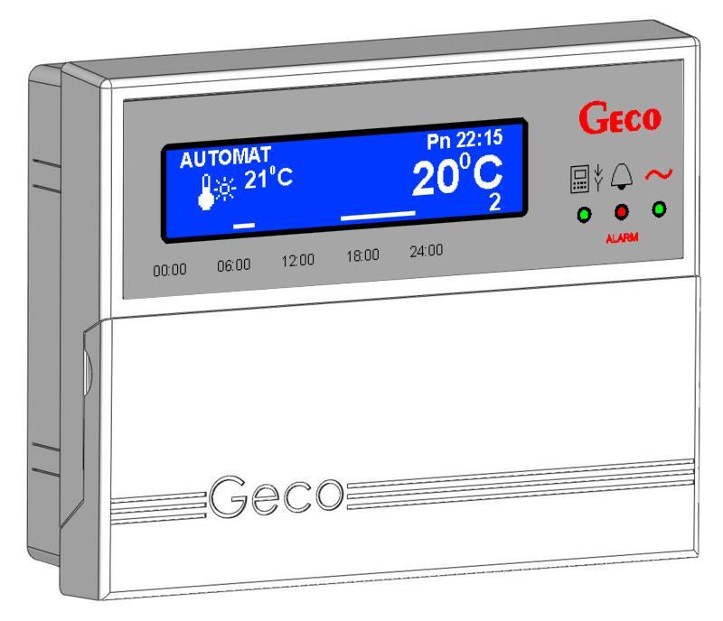 PANEL POKOJOWY GA01HC-01 WSPÓŁPRACUJĄCY Z REGULATOREM GH07EA DO STEROWANIA KOTŁAMI ELEKTRODOWYMI Wersja programu 01a INSTRUKCJA OBSŁUGI Zwracamy się z gorącą prośbą o dokładne