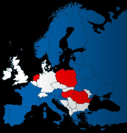 Rynki zagraniczne Grupa odnotowuje stały wzrost sprzedaży w krajach w których utworzyła swoje spółki zależne: Rumunia, Holandia, Węgry. W 215 r.