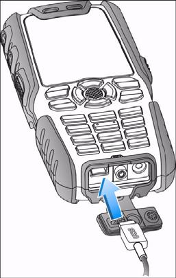 3. Włóż baterię równo z otworem baterii w taki sposób, aby trzy styki metalowe na górze baterii odpowiadały stykom znajdującym się w przedziale baterii. 4. Zamknij pokrywkę baterii.