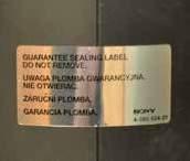 FOLIE SAMOPRZYLEPNE SITODRUKOWE FOLIE SPECJALNE Folie plombowe do zastosowań specjalnych jako: zabezpieczenie znaków lub tablic znamionowych.