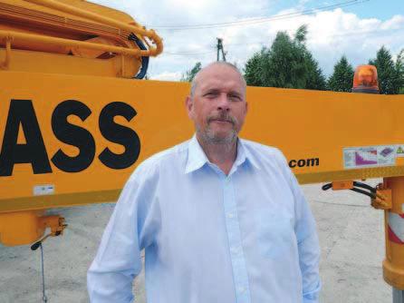 Andrzej Ciepiela, współwłaściciel firmy Ciepiela Technology Promotion: Obecnie masa pojazdu z pompą do betonu jest jednym z bardzo ważnych parametrów.