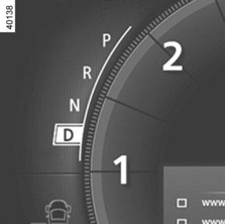 AUTOMATYCZNA SKRZYNIA BIEGÓW (1/3) 2 1 3 Prowadzenie pojazdu z użyciem automatycznego trybu przełożeń Ustawić dźwignię 1 w pozycji D.