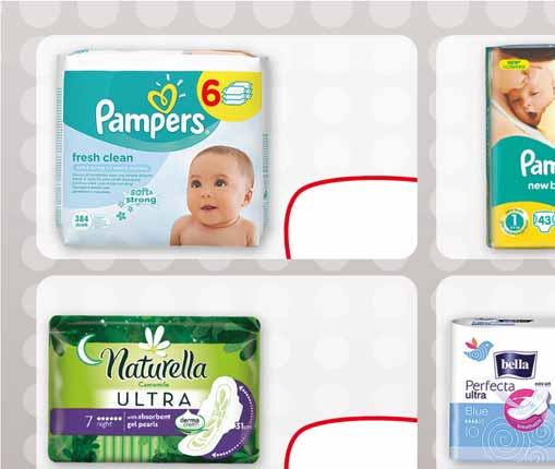 PAMPERS CHUSTECZKI NAWILŻANE 6 x 56 SZT., 6 x 64 SZT. po 1 zest.