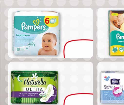 PAMPERS CHUSTECZKI NAWILŻANE 6 x 56 SZT., 6 x 64 SZT. po 1 zest.