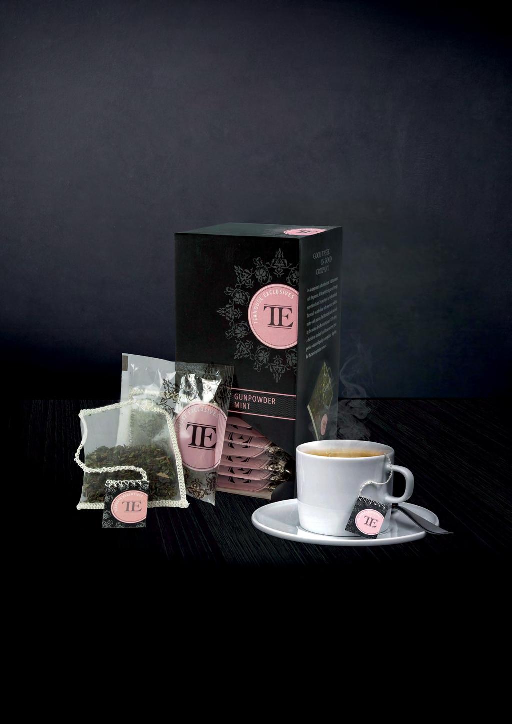 6 / LUXURY TEA BAG / TEAHOUSE EXCLUSIVES LUXURY TEA BAG Znawcy herbat doceniają starannie ręcznie szyte torebki z włókniny.