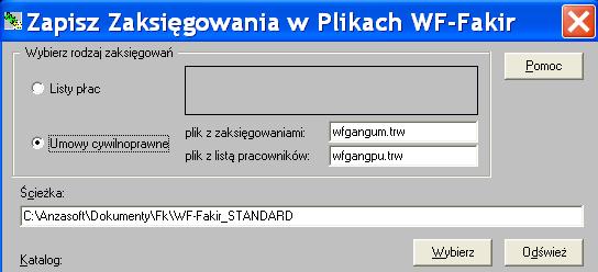 13 Zapis zaksięgowanych poleceń z