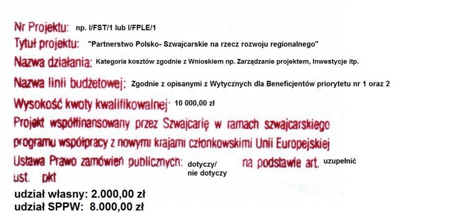 PRZYKŁADOWY OPIS DOKUMENTU