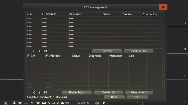 NVR-7000 User s manual ver.1.0 NVR OPERATING 2.5. IP Camera Management: menu allows to manage IP cameras connected to the system.