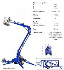 Podnośnik na przyczepie 12,3m