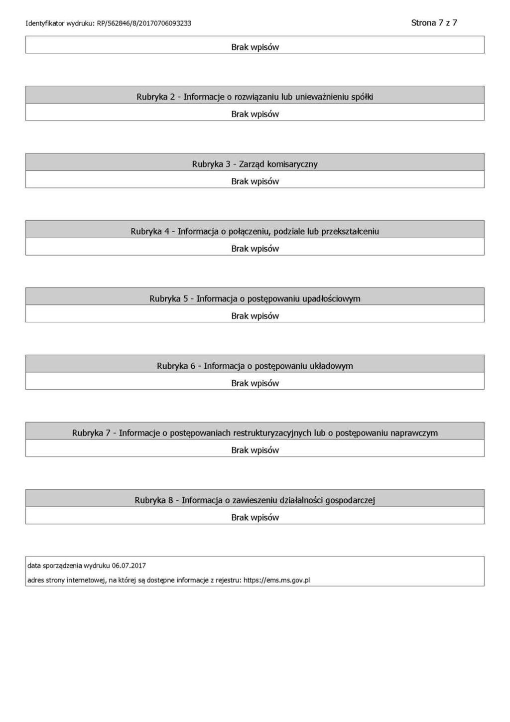 DOKUMENT INFORMACYJNY