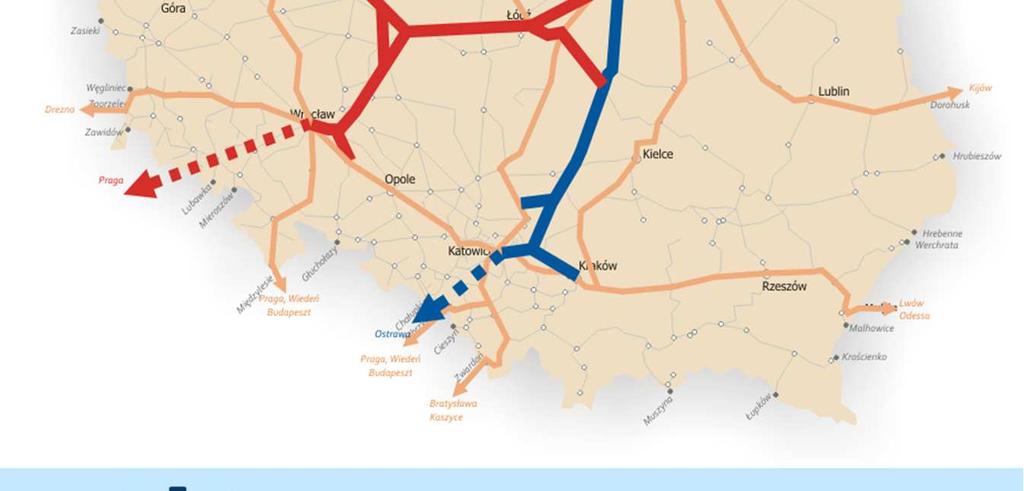 Katowic i Krakowa do parametrów KDP z przedłuŝeniem do płd granicy państwa (studium wykonalności) - I etap: dostosowanie