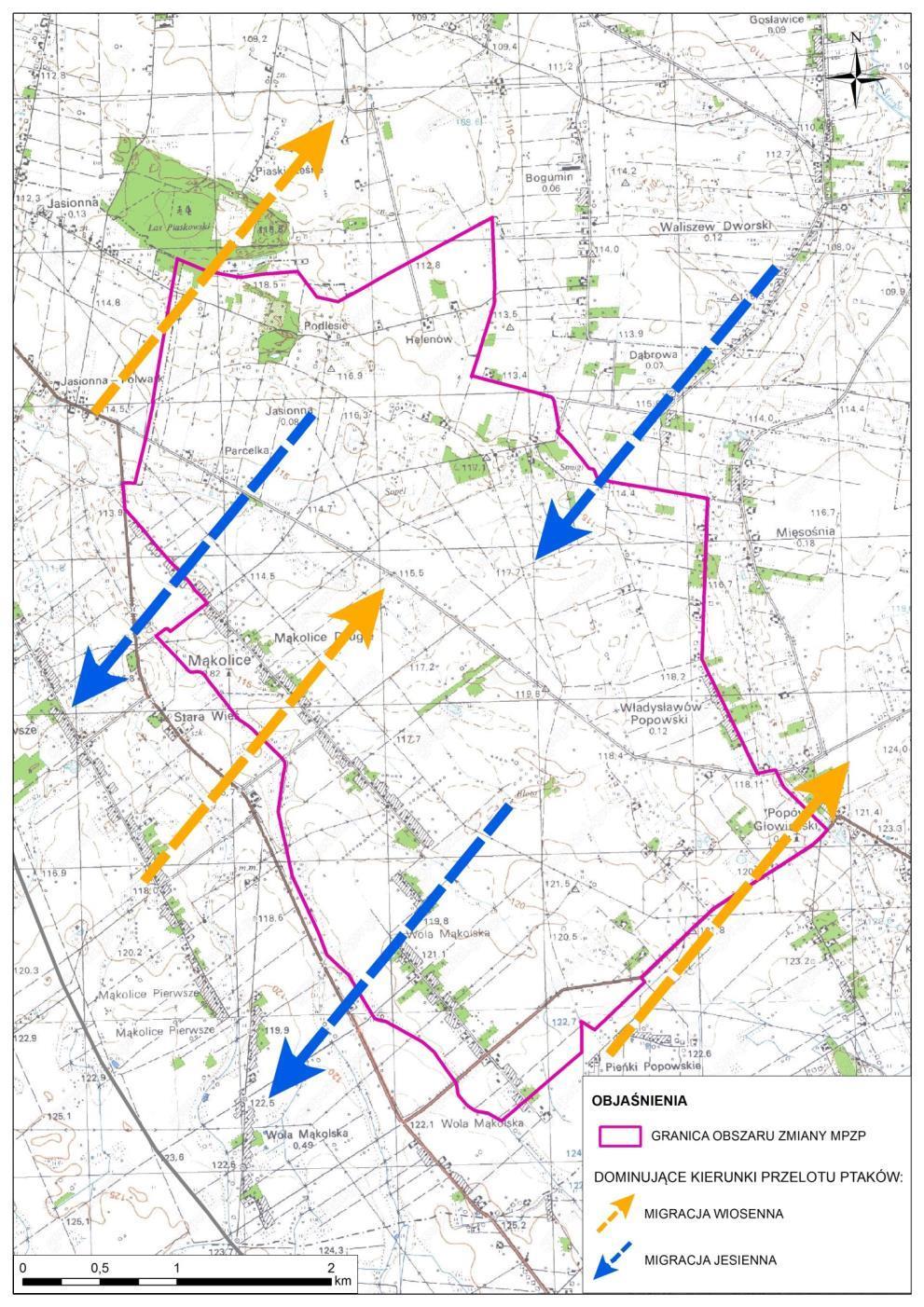 Prognoza oddziaływania na środowisko projektu zmiany miejscowego planu zagospodarowania przestrzennego Gminy Głowno dla obszaru części wsi Mąkolice, części wsi Wola Mąkolska, wsi