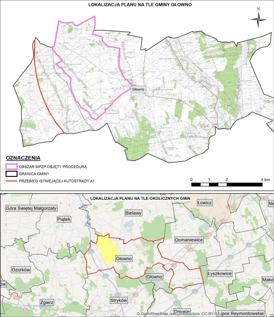 Prognoza oddziaływania na środowisko projektu zmiany miejscowego planu zagospodarowania przestrzennego Gminy Głowno dla obszaru części wsi Mąkolice, części wsi Wola Mąkolska, wsi Jasionna, części wsi