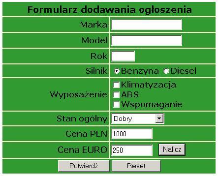 W powyższym przykładzie warto również zwrócić uwagę na moment, kiedy wywoływana jest funkcja waliduj() (zdarzenie onsubmit ).