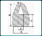 PROFILE Z PIANKI PE ASORTYMENT - PROFILE Z PIANKI PE Profil szybowy TS Rozmiar/symbol