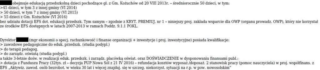 Doświadczenie Wskazujemy instytucje, z którymi współpracowano przy realizacji poprzednich projektów lub które będą