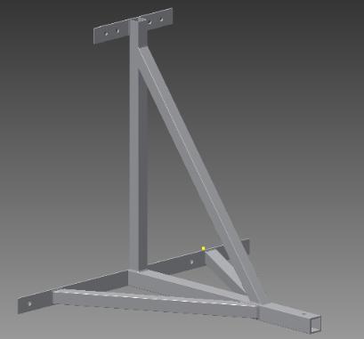 2 Wybór zagadnienia 2.2.2 Zaprojektowanie modelu 3D badanego wieszaka Rys.