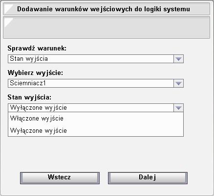 Ściemnianie z łącznika odbijanego (dzwonkowego) Krótkie naciśnięcia łącznika dzwonkowego podłączonego do wejścia lokalnego, które jest skonfigurowane jako odbijany, ze ściemnianiem (bądź bez