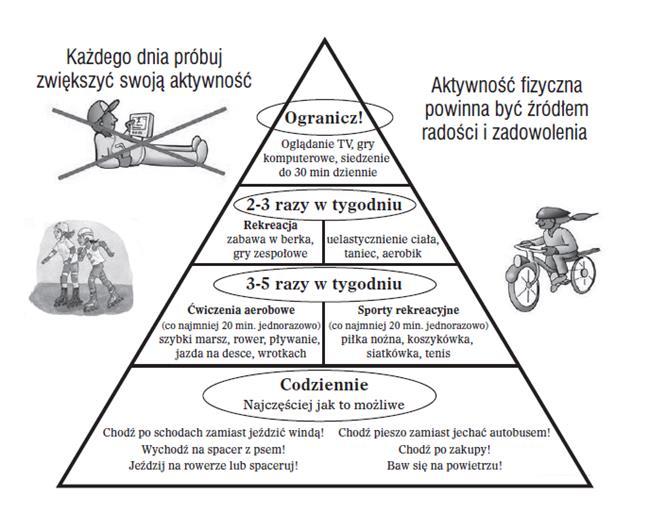 różnych form aktywności fizycznej pozwalający na utrzymanie dobrej kondycji fizycznej i zdrowia (Charzewska, Chabros:2008). Ryc. 36.