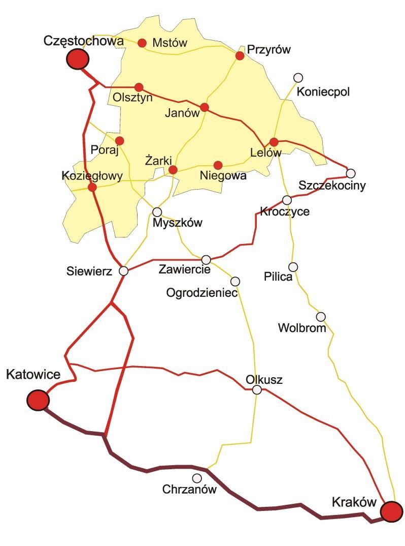 Partnerstwo Północnej Jury 1. 22 września 2005r. założenie Stowarzyszenia PPJ w skład, którego wchodzi 9 partnerskich gmin: Janów, Koziegłowy, Lelów, Mstów, Niegowa, Olsztyn, Poraj, Przyrów, Żarki. 2. Obszar działania 984 km², zamieszkały przez 72 299.