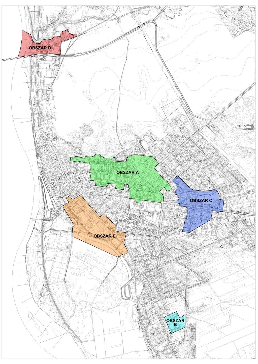 Mapa 12 Lokalizacja obszarów rewitalizacji w