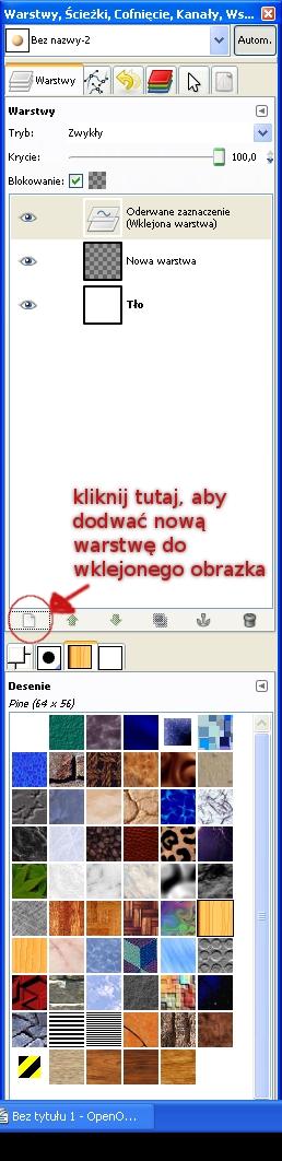 Nazwijmy tą warstwę głowa ( tym celu w menu okna 'Warstwy' kliknij tą warstwę dwukrotnie i po wpisaniu nazwy, naciśnij klawisz Enter). 3.