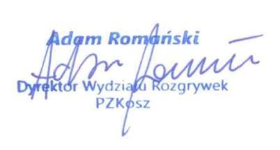 ,, pzkosz@pzkosz.pl Dane teleadresowe komisarzy technicznych PZKosz: Imię i nazwisko adres e-mail telefon Adrian PIEKACZ adrian.piekacz@pzkosz.pl 519 785 556 Mieczysław KUTYSZ mieczyslaw.