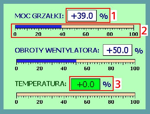 Identyfikacja obiektu układu regulacji temperatury powietrza przepływającego przez rurociąg Stanowisko do identyfikacji obiektu składa się ze sterownika PLC (1), panelu HMI (2), komputera PC (3) -