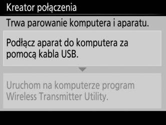 3 Podłącz aparat do komputera. Kiedy pojawi się odpowiedni monit, podłącz aparat do komputera kablem USB dołączonym do aparatu.