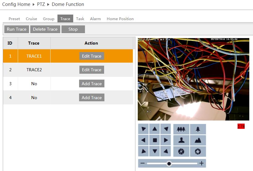 NVIP-3000 series IP PTZ camera - user manual ver.1.0. WWW INTERFACE - WORKING WITH IP CAMERA Trace The camera has features programmed route observation.