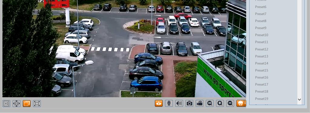 Podgląd - podgląd obrazu na żywo Ustawienia - zaawansowane ustawienia kamery Nagrania - menu nagrań kamery Wylogowanie - wylogowanie użytkownika 2.