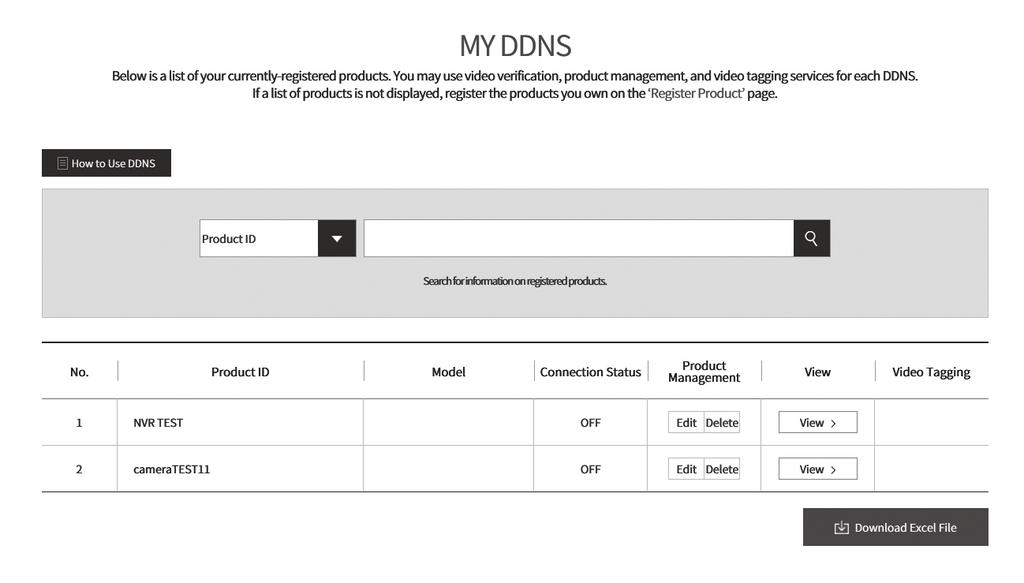 ekran konfiguracji Konfiguracja Sieci DDNS DDNS to skrót od ang. Usługa dynamicznego nazywania domen, która przekształca adres IP kamery na ogólną Nazwę hosta, aby użytkownik mógł ją łatwo zapamiętać.