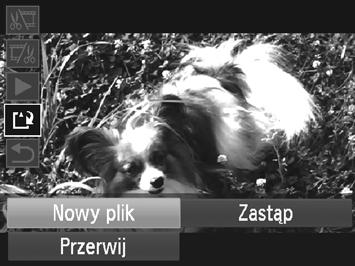 Edycja Zapisz edytowany film. Za pomocą przycisków op wybierz opcję, a następnie naciśnij przycisk m.