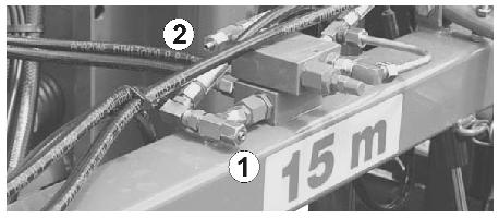Szybkość uruchamiania funkcji hydraulicznej ustawiana jest za pomocą wkręcania lub wykręcania śruby o sześciokącie wewnętrznym na odpowiednim dławiku.