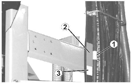 Budowa i działanie belek polowych Wyrównanie wahań Zaryglowanie (Rys. 71/2) wyrównania wahań drgań pokazywane jest na terminalu obsługowym.