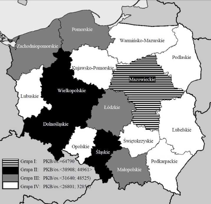 184 Karol Kukuła Poycja w rankngu Wojewódtwo PKB / mesk.