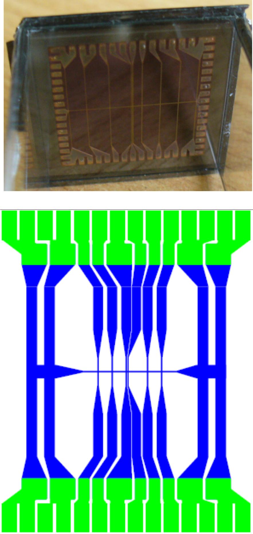 BEC on chip RbBECi Chip atomowy 400 µm pªytka z miedzianymi ±cie»kami o