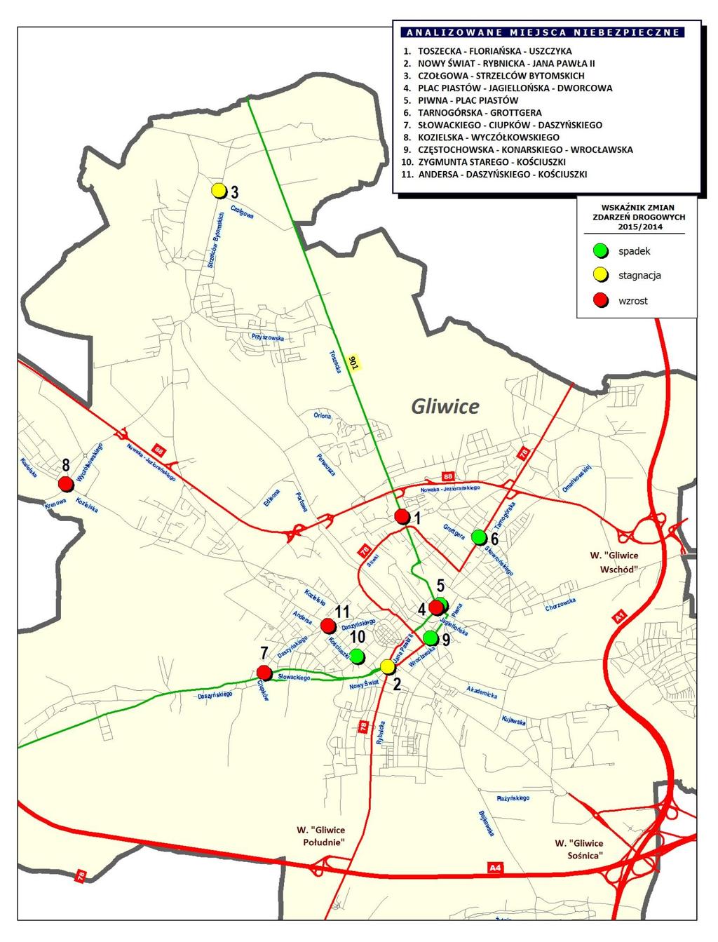 113 WSKAŹNIK ZMIAN LICZBY ZDARZEŃ DLA