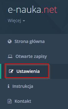 Następnie na jednym z dwóch widgetów można zmienić hasło lub adres e-mail. 3.