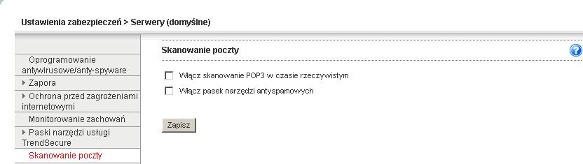 Konfigurowanie grup komputerów i serwerów Pasek narzędzi Anti-Spam obsługuje następujące systemy operacyjne: Windows XP SP2 (wersja 32-bitowa) Windows Vista 32- i 64-bitowy Włączanie skanowania