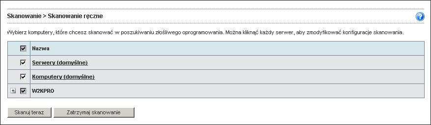 Konfiguracja skanowania ręcznego i zaplanowanego skanowania komputerów klienckich i poprawy skuteczności zarządzania zagrożeniami.