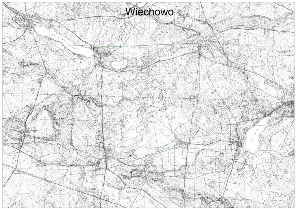 Lokalizacja Wiechowo : Jez. Szadzko (3 km), Wiechowskie (1 km), Marianowskie (2 km), rzeka Krępa i Pęzinka; Duże jez.