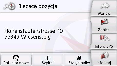 NAWIGACJA >>> Przy uaktywnionym prowadzeniu do celu można wybrać odcinek trasy w zakresie od 200 m do 50 km. Po wybraniu długości odcinka obliczana jest nowa trasa.