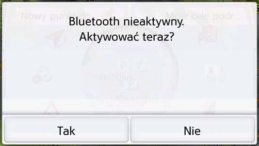 >>> OBSŁUGA TELEFONU OBSŁUGA TELEFONU Jeżeli urządzenie nawigacyjne jest wyposażone w złącze Bluetooth, to można połączyć urządzenie z telefonem komórkowym wyposażonym w technologię bezprzewodową