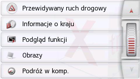 Przewodniki Marco Polo City Guides Przeglądarka obrazów* Przeglądarki obrazów nie można wywołać podczas trwania prowadzenia do celu.