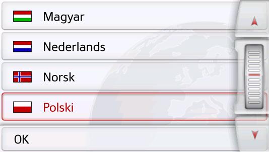 Włączanie i wyłączanie Urządzenie nawigacyjne Za pomocą przełącznika (I/O) 1 można całkowicie włączyć lub wyłączyć urządzenie Urządzenie nawigacyjne.