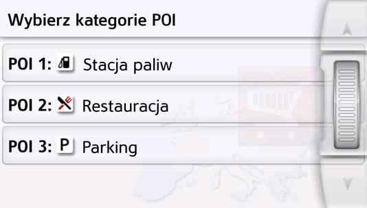 NAWIGACJA >>> > Potwierdź swoje ustawienie w menu Ustawienia zaawansowane, naciskając przycisk. To ustawienie jest dostępne tylko w widoku 3D.