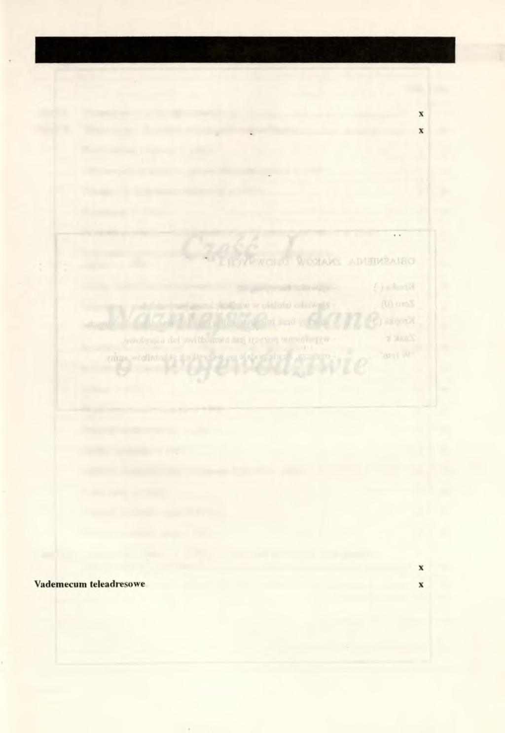 SPIS TREŚCI Tabl. Str. Część I. Ważniejsze dane o województwie...... 7 Część II. Statystyczna charakterystyka gmin województwa... 23 Powierzchnia i ludność w 1992 r.
