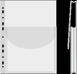 Format A4 Maxi umożliwia przechowywanie grubych plików czy katalogów we wszystkich rodzajach segregatorów.