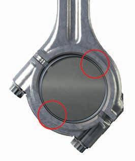 Zużycie wskutek tarcia półpłynnego 3 Możliwe przyczyny Osiadanie korbowodu lub powierzchni styku korpusu Nieprawidłowe dokręcenie śruba podczas wiercenia otworu nieprzelotowego Ekstremalne obciążenie